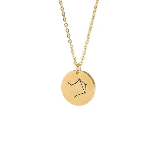 Coin Zodiac Sign Necklace
