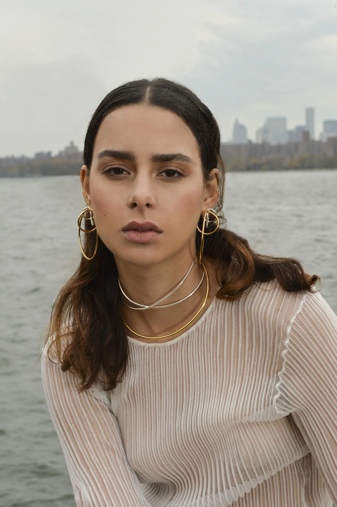 Core Collar in Silver