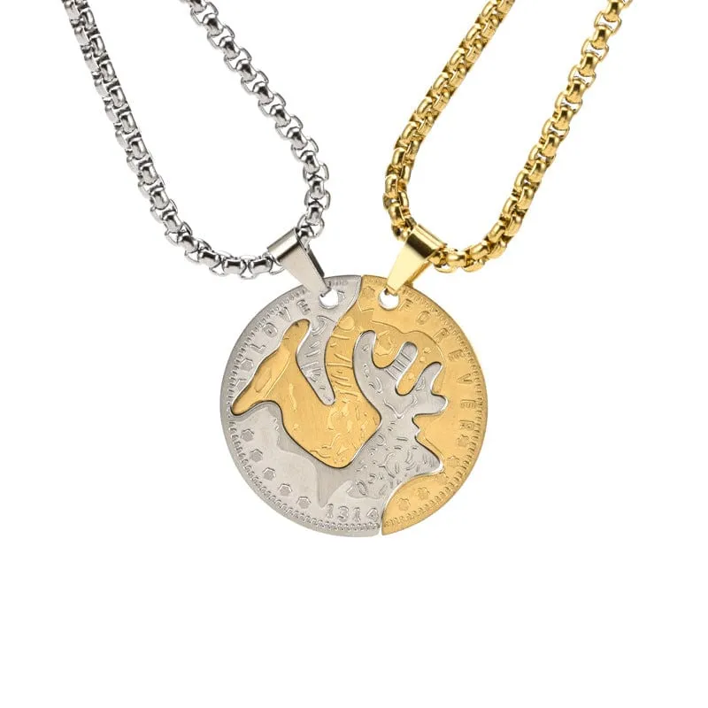 Couple Necklaces 2 pcs