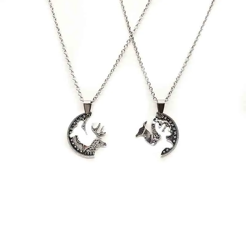 Couple Necklaces 2 pcs