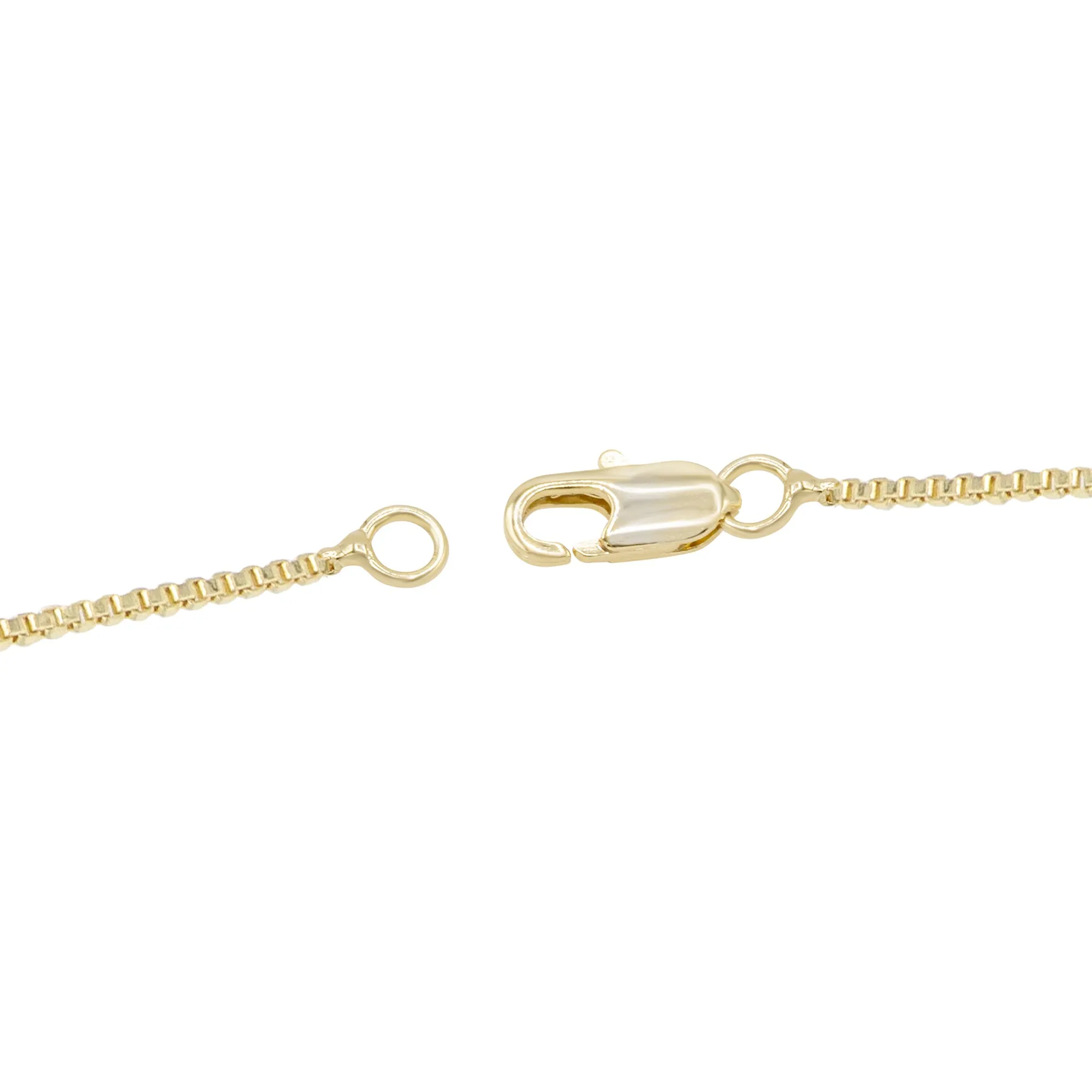 Cross 3 Cubic Zirconia Pendant With Necklace Set 14K Gold Filled