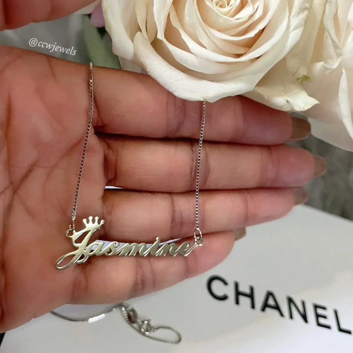 Crown Me Sterling Silver Custom Necklace