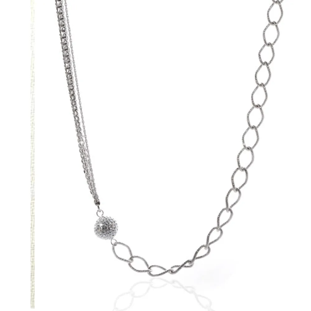 Crystal Ball Chain Necklace