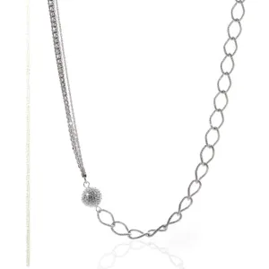 Crystal Ball Chain Necklace