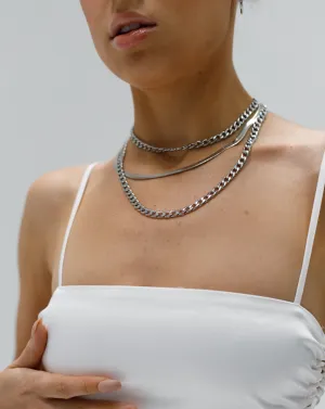 Curb Chain Necklace - SILVER