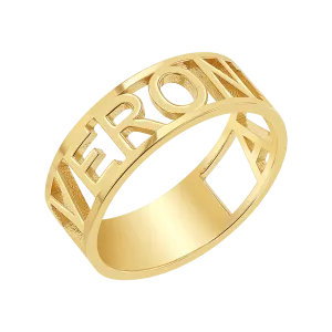 Custom Name Band Ring
