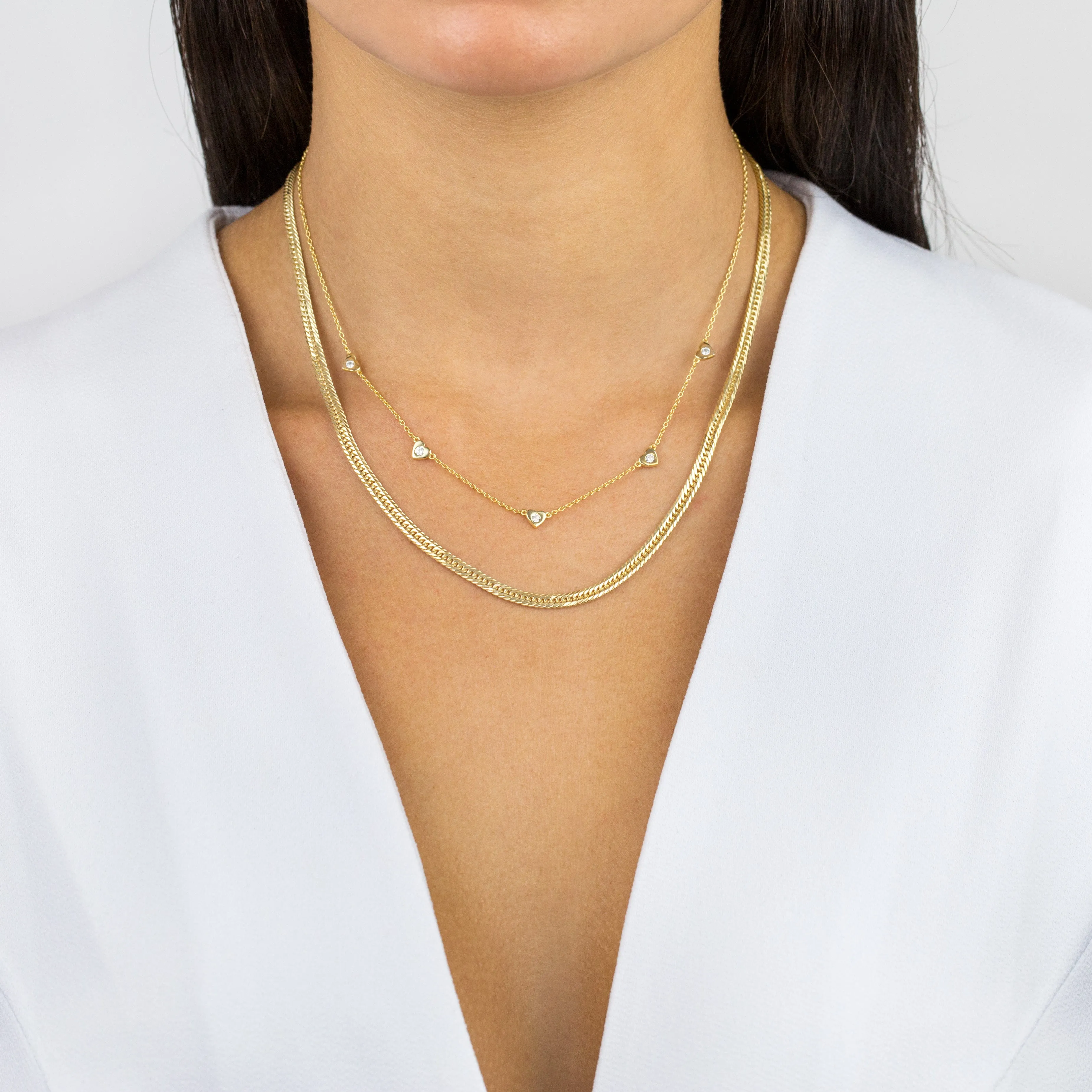 CZ 5 Heart choker