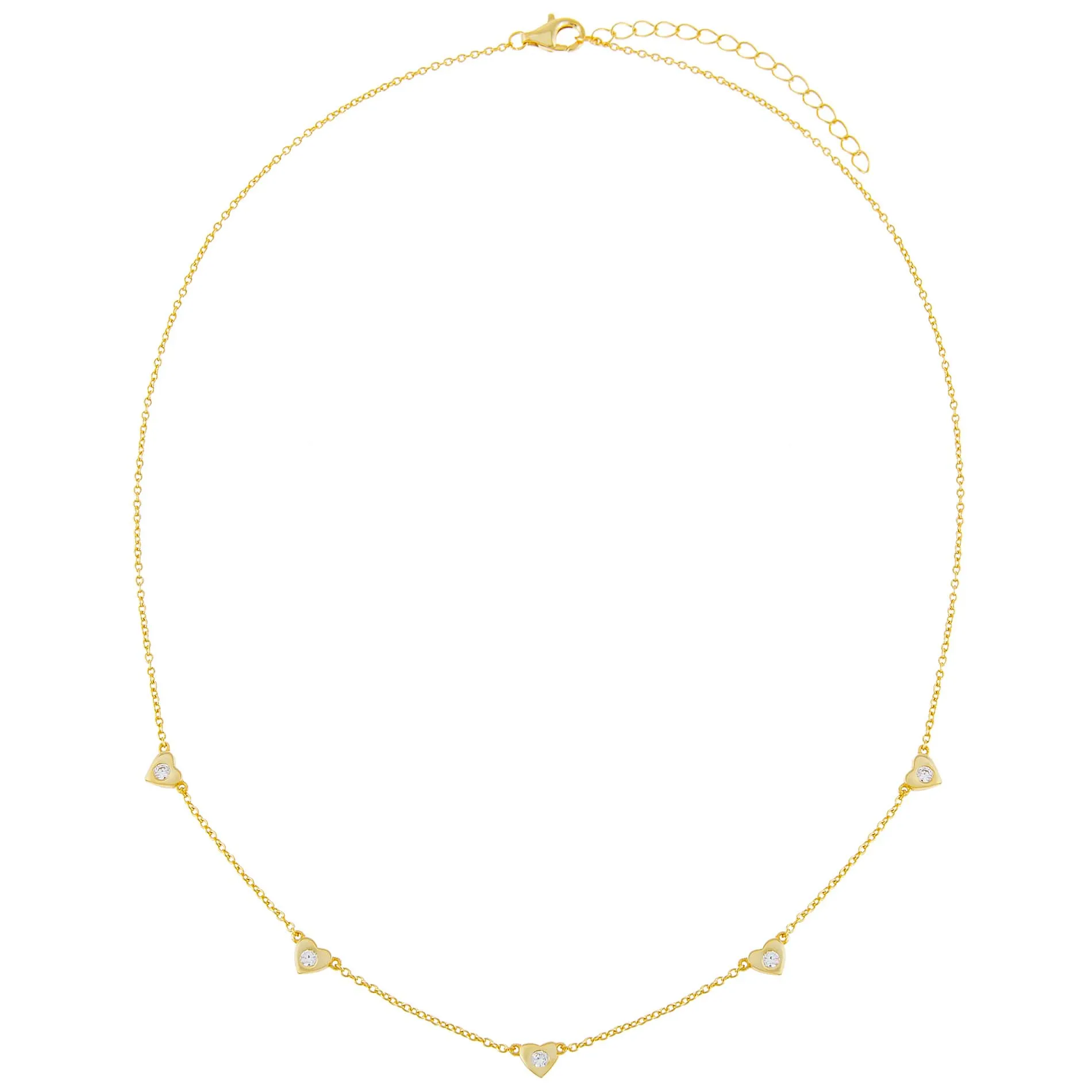 CZ 5 Heart choker