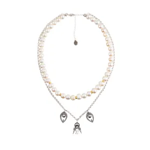 Dadi Angel double layered chain necklace