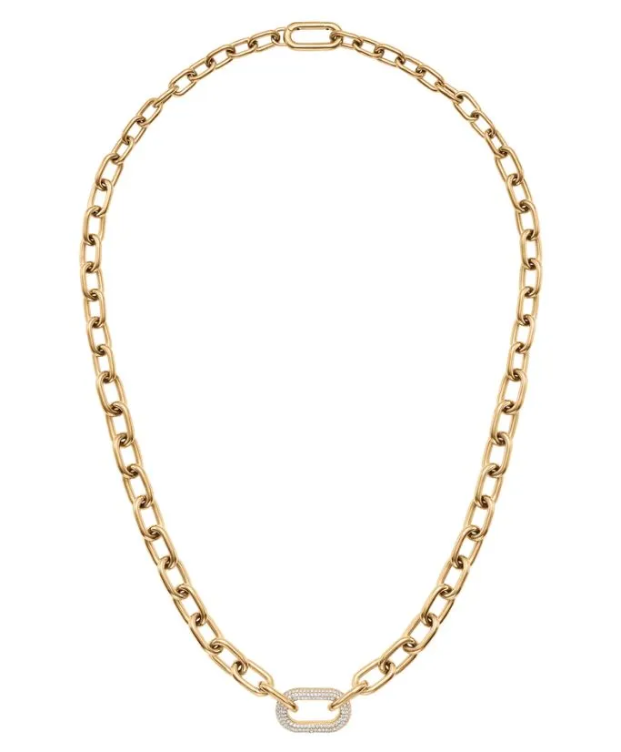 Daniel Wellington Crystal Link Necklace Gold