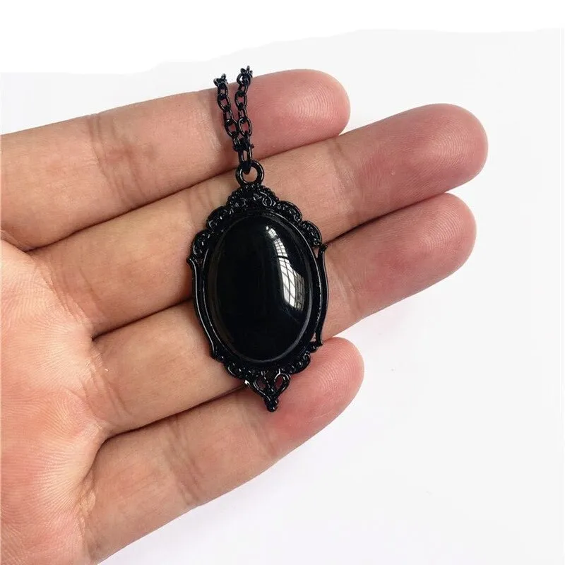 Dark Red Ruby Pendant Necklace for Women Wedding Jewelry