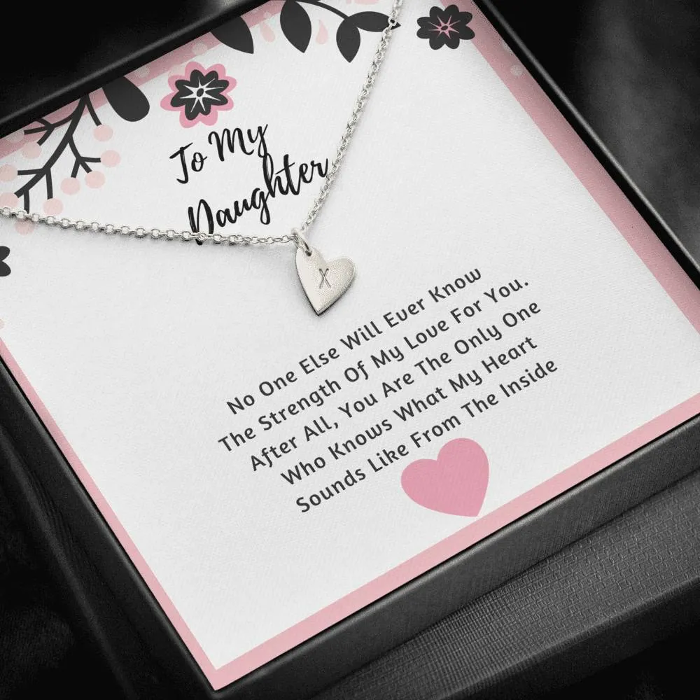 Daughter Hearts Necklace- The Strength Of My Love
