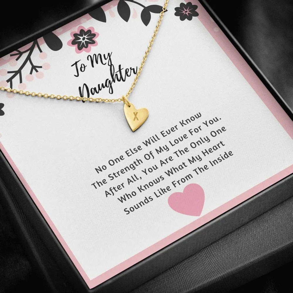 Daughter Hearts Necklace- The Strength Of My Love