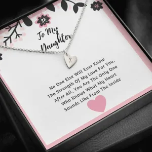 Daughter Hearts Necklace- The Strength Of My Love