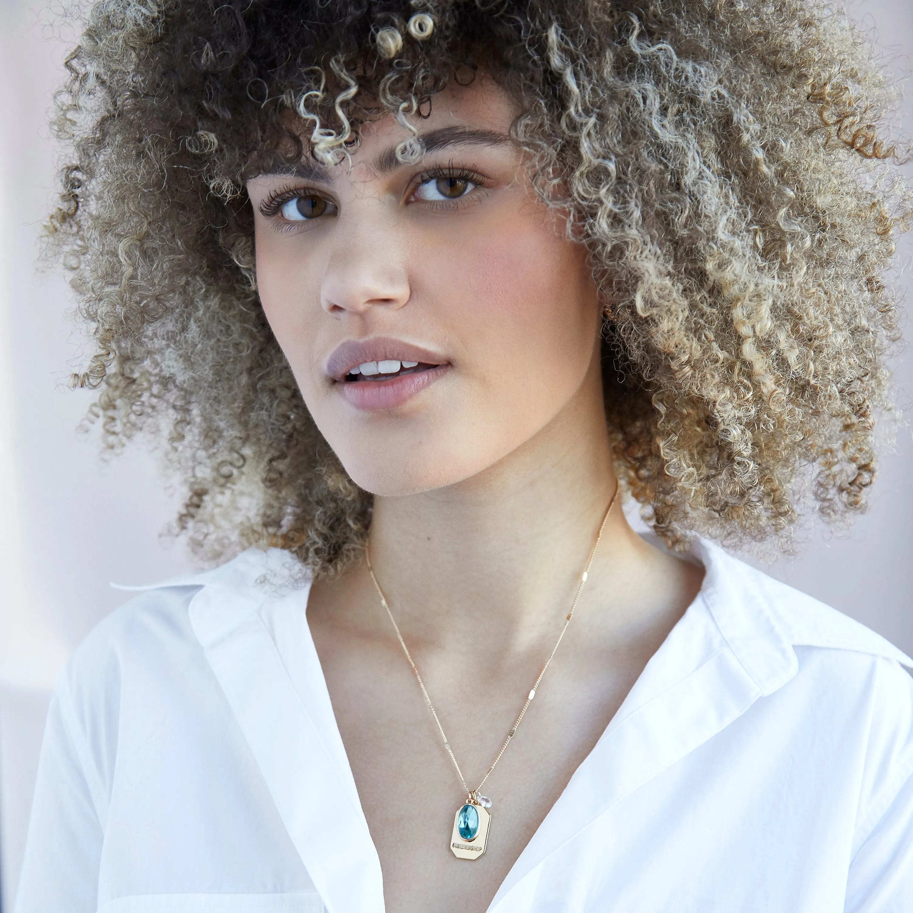 December Birthstone Necklace in Gold
