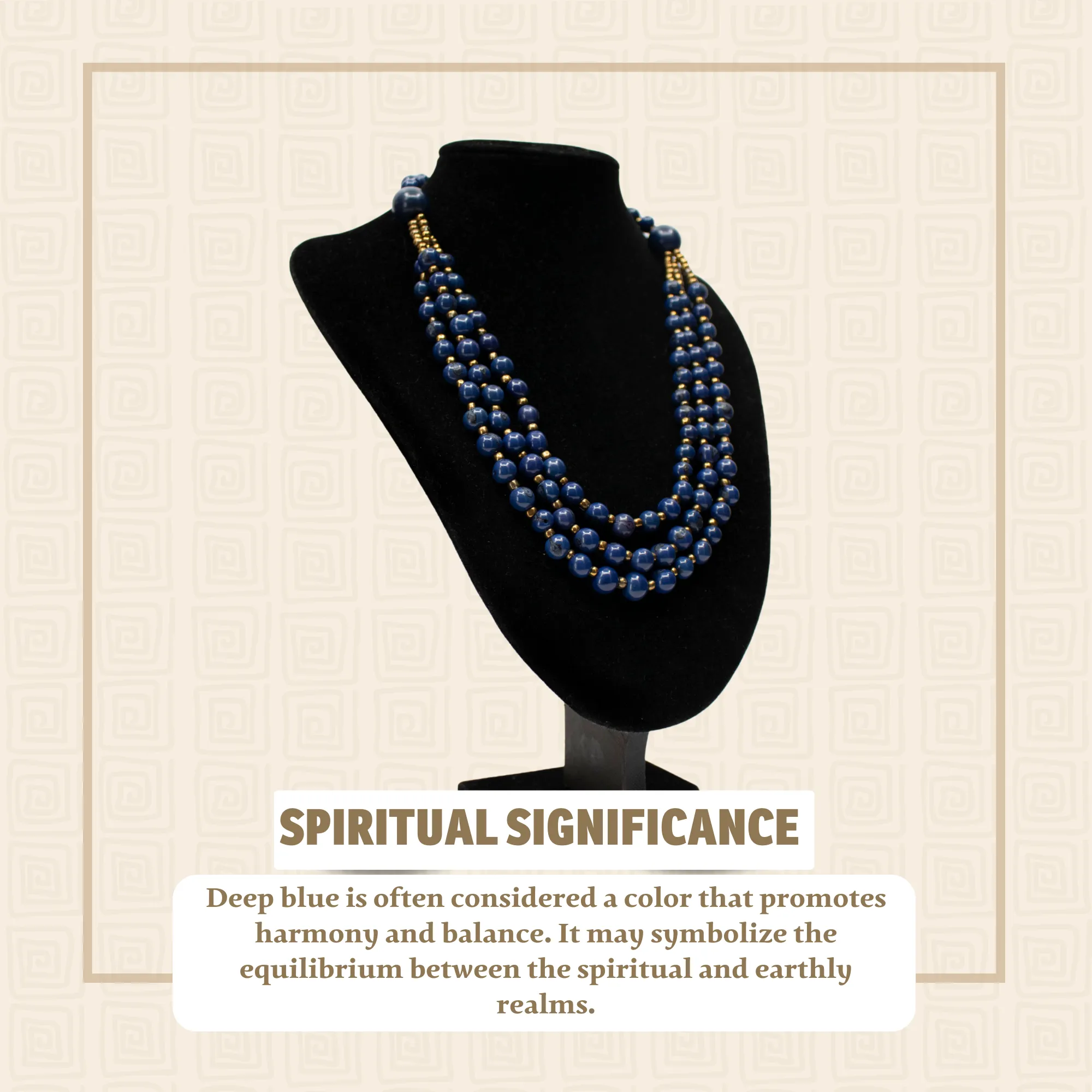 Deep Blue Acai Beads Necklace
