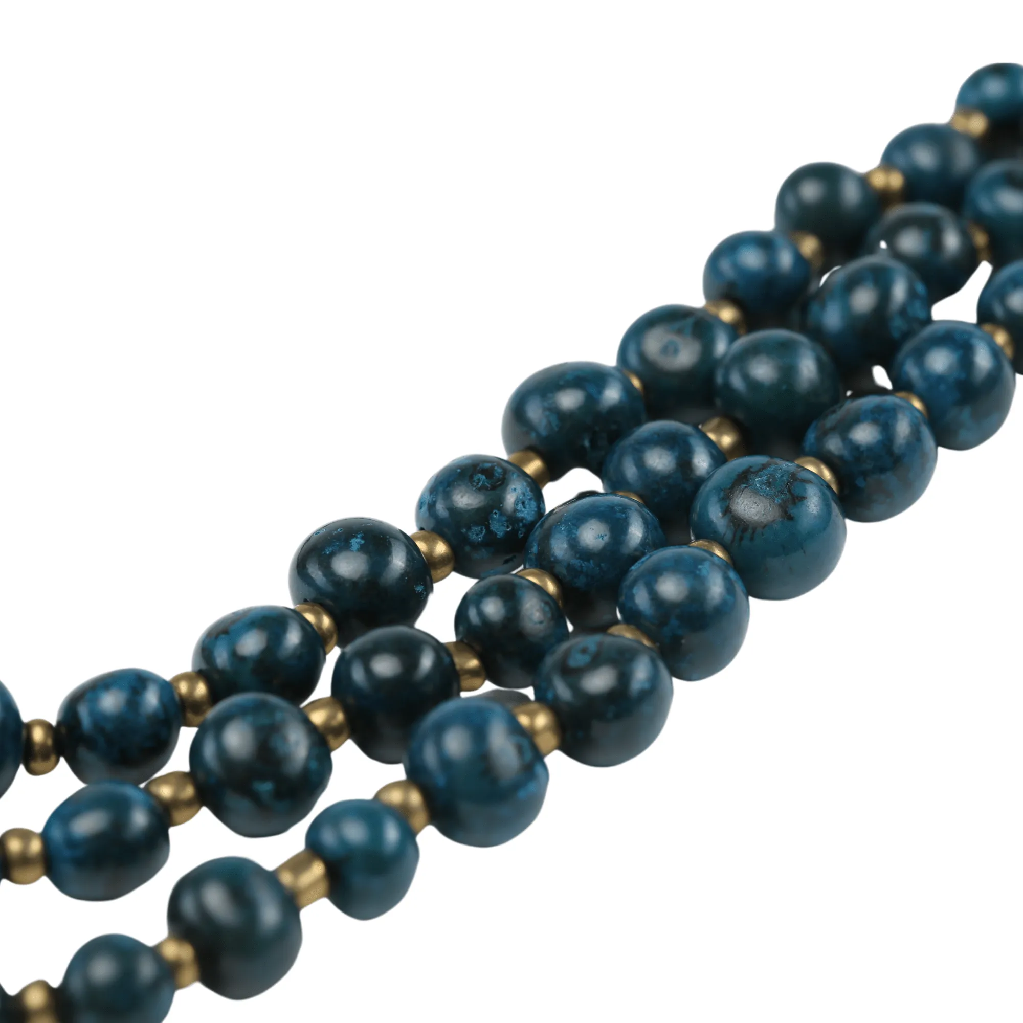 Deep Blue Acai Beads Necklace