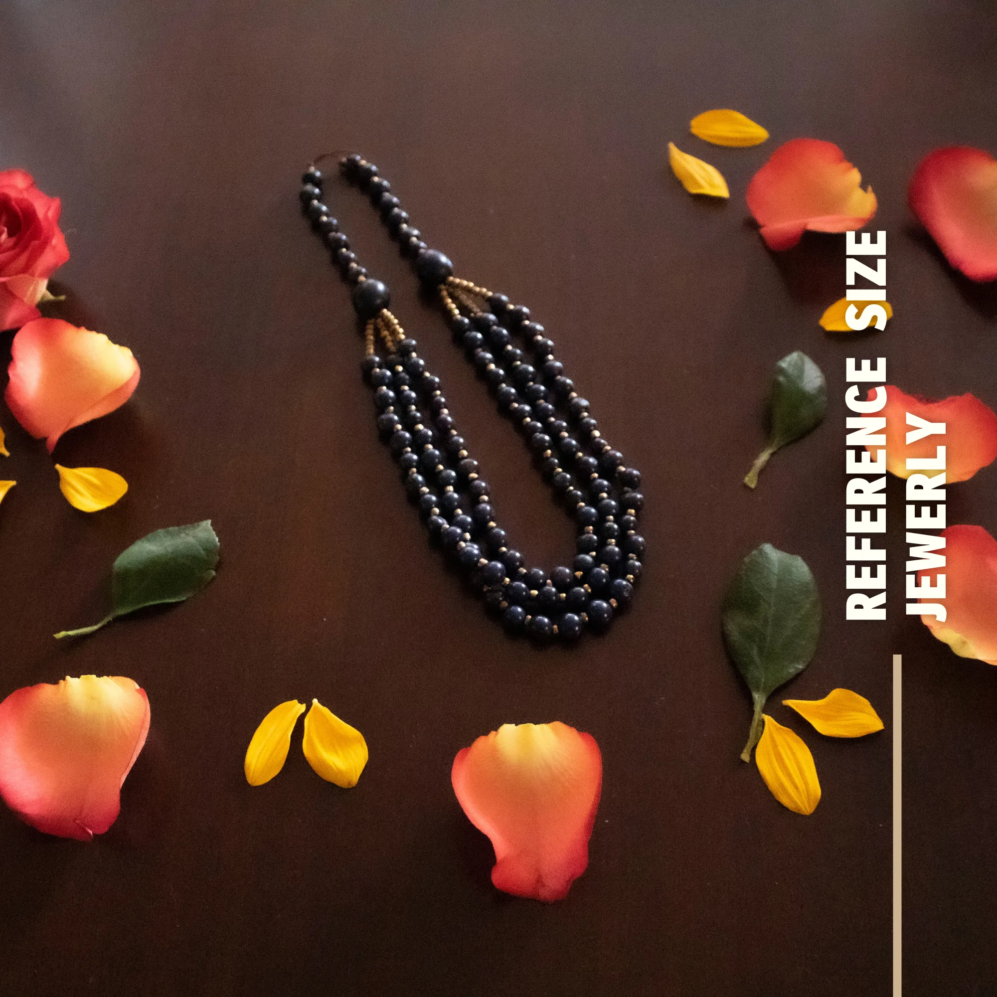Deep Blue Acai Beads Necklace