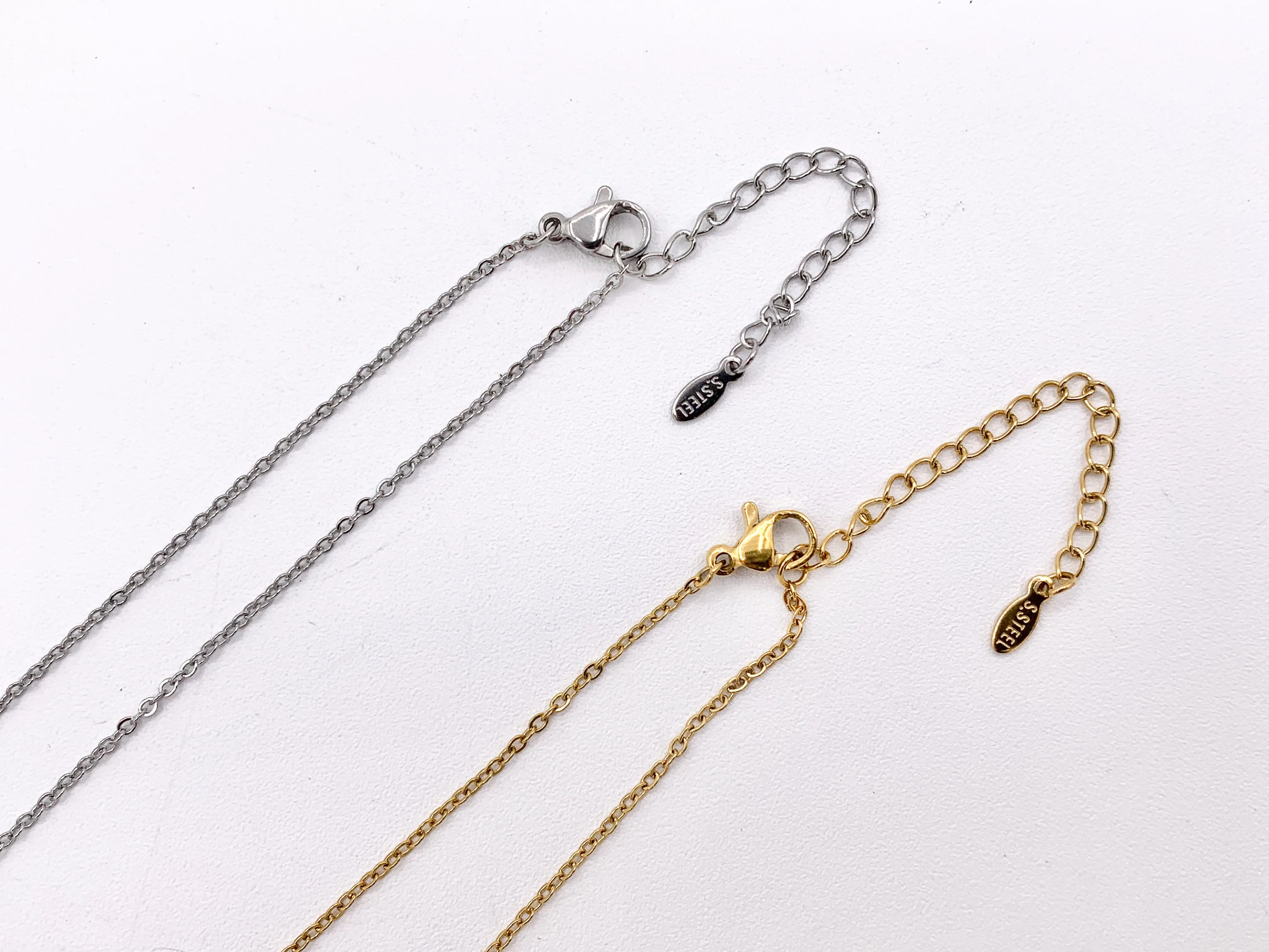 Delicate MOP Butterfly Necklace Gold/Silver Plated Stainless Steel Dainty Flexible Minimalist Finished Necklace 16" with Extension Link