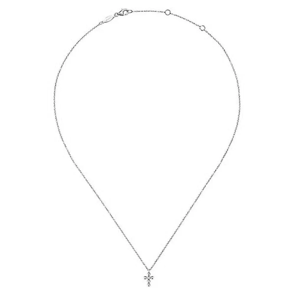 Diamond Cross set in Yellow Gold