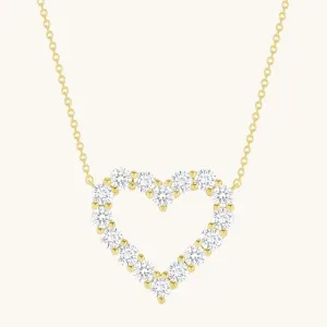 Diamond Heart Pendant Necklace