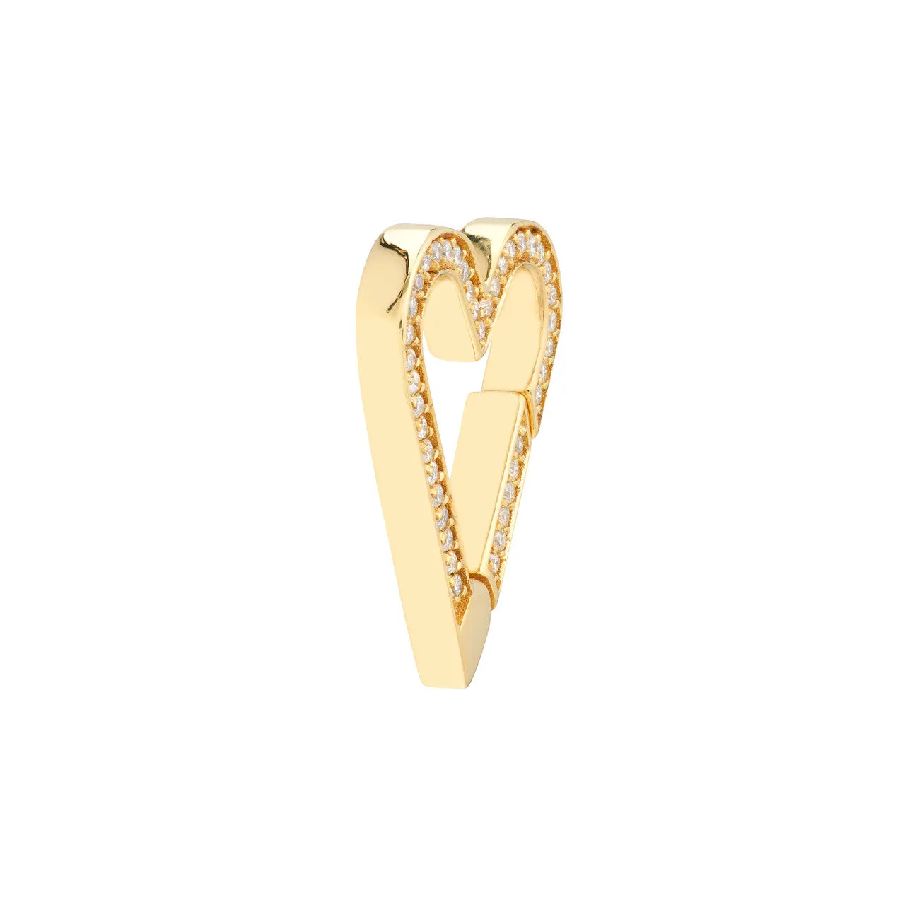 Diamond Heart Push Lock