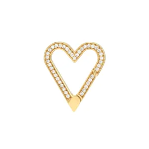 Diamond Heart Push Lock