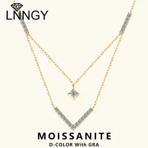 Double Layer V Necklace - Sterling Silver