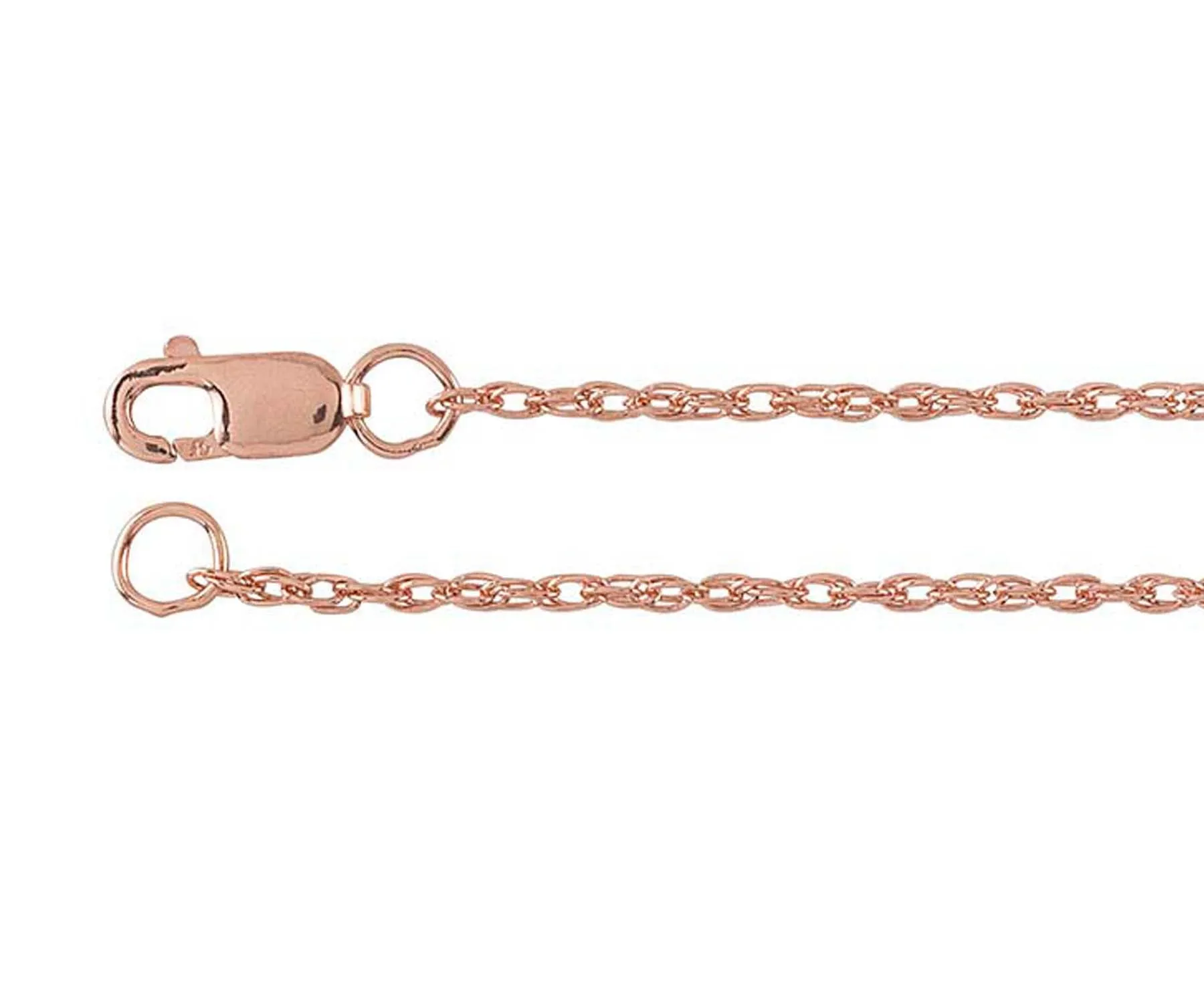 Double Rope 1.3mm Rose Gold-Filled Chain