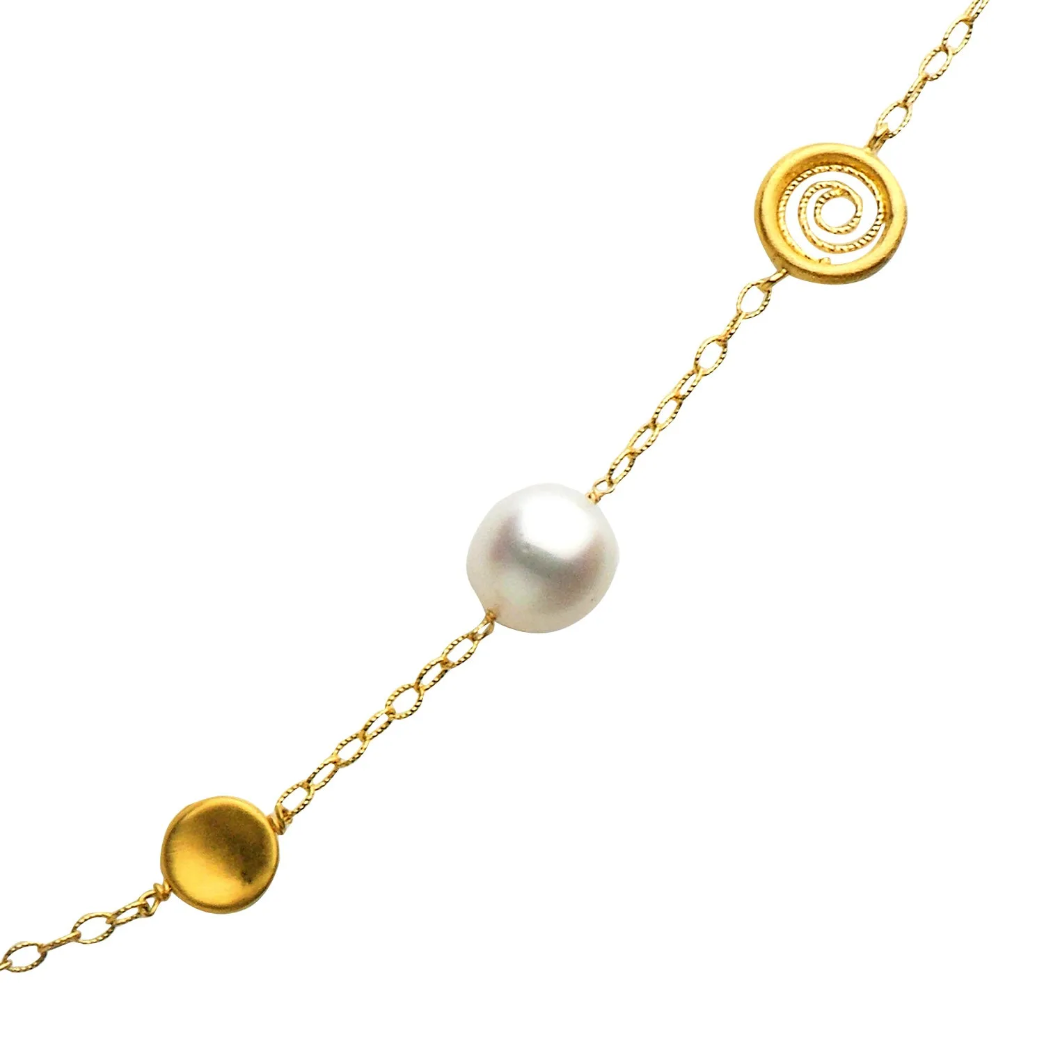 DSL Yellow Gold South Sea Pearl Necklace