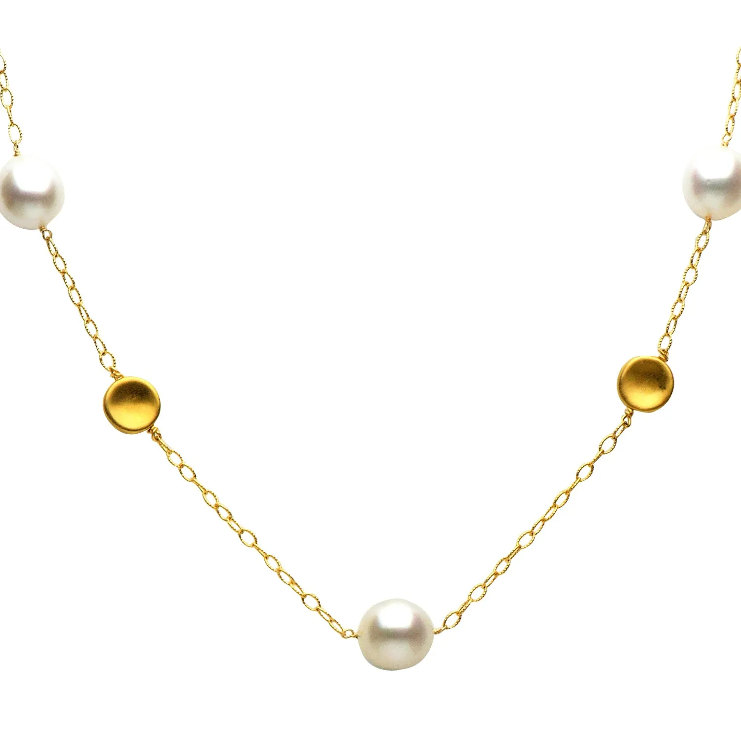 DSL Yellow Gold South Sea Pearl Necklace