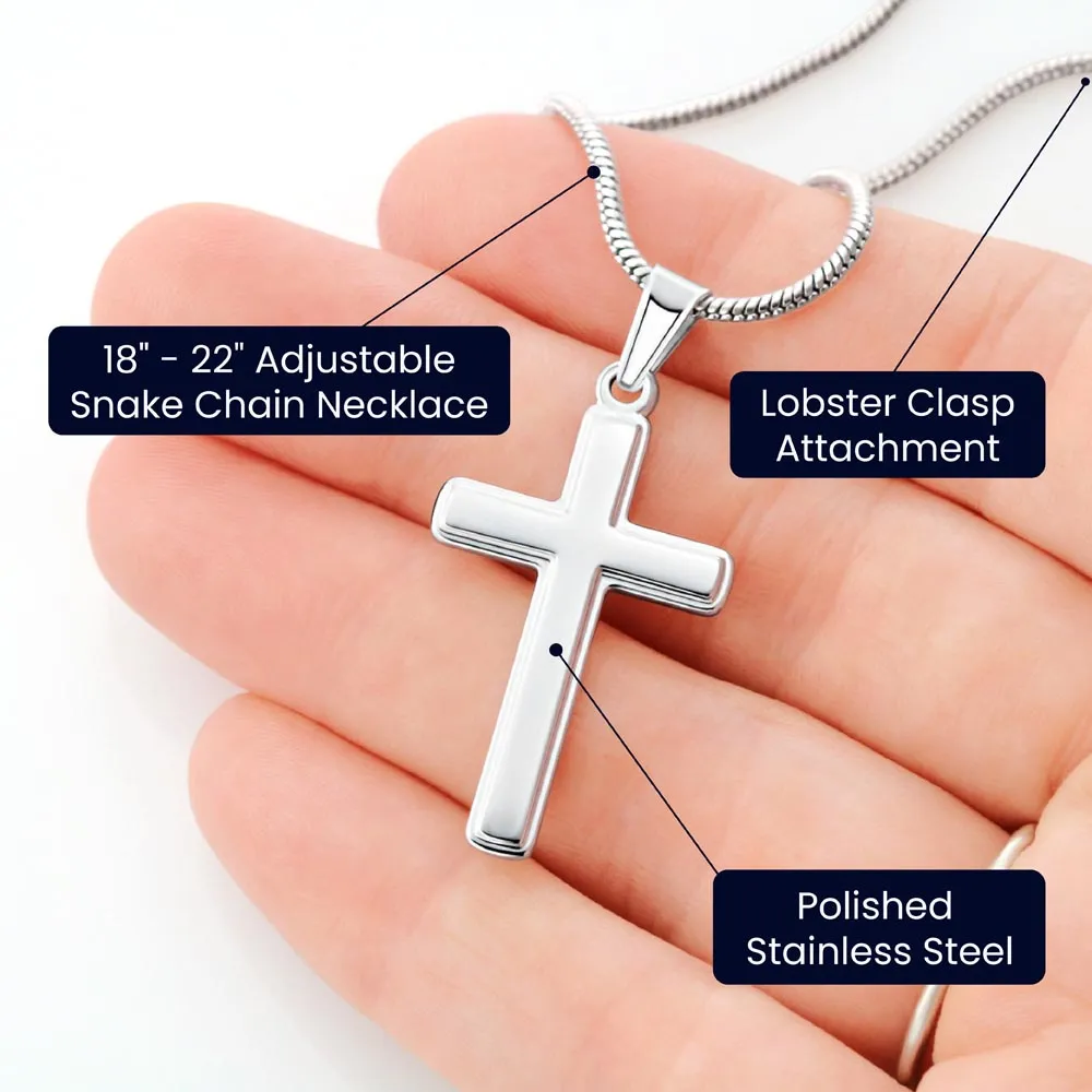 Easter Gift - Cross Necklace - Fill Your Heart With Joy