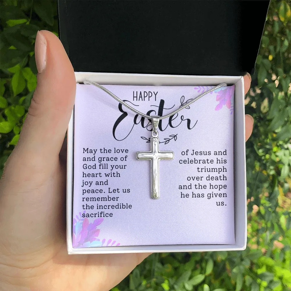 Easter Gift - Cross Necklace - Fill Your Heart With Joy