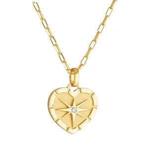 Eight Point Heart Pendant