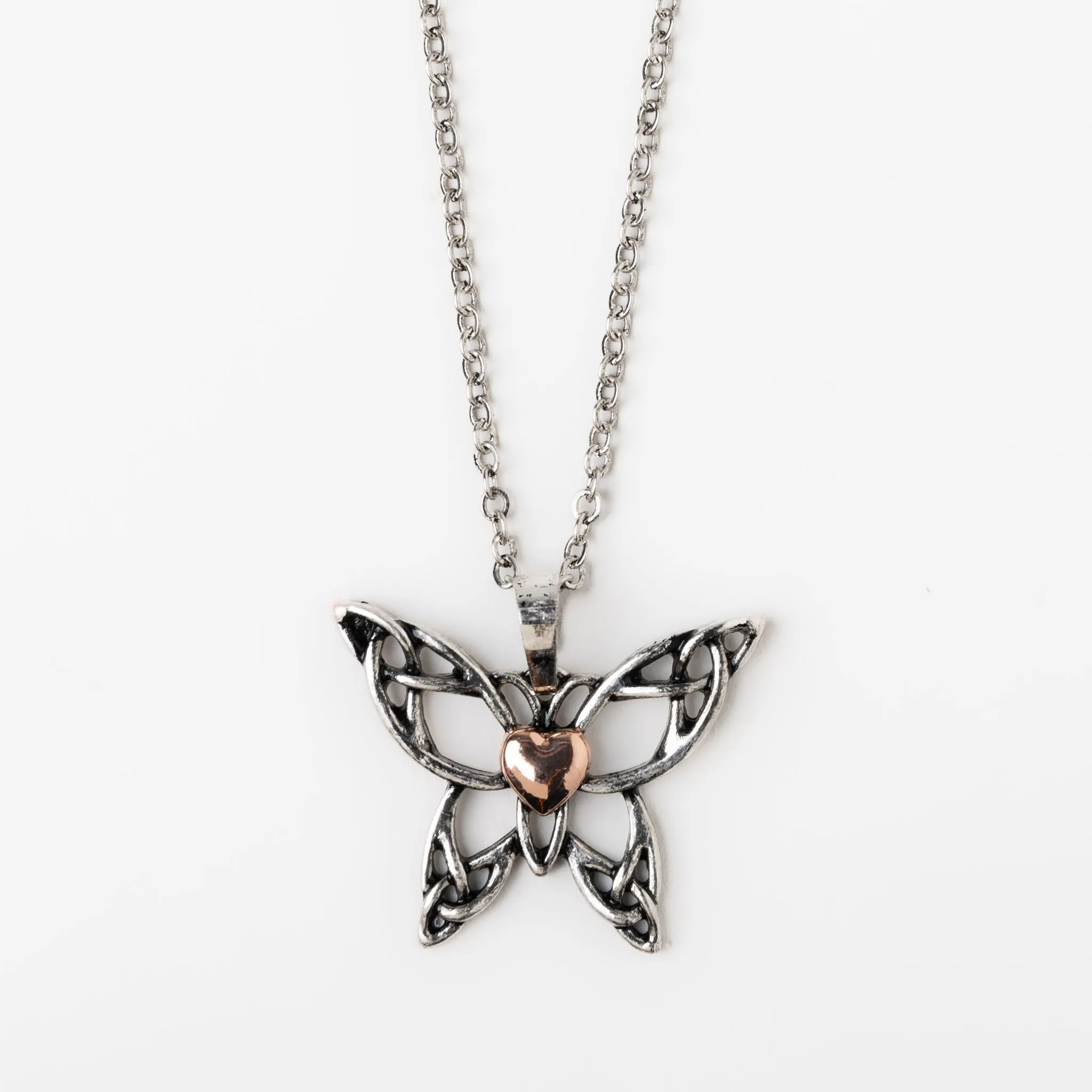 Elli Butterfly Celtic Pendant Necklace