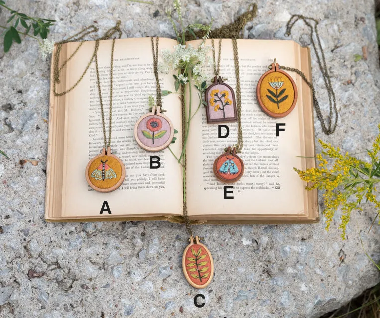 EMBROIDERED NECKLACES