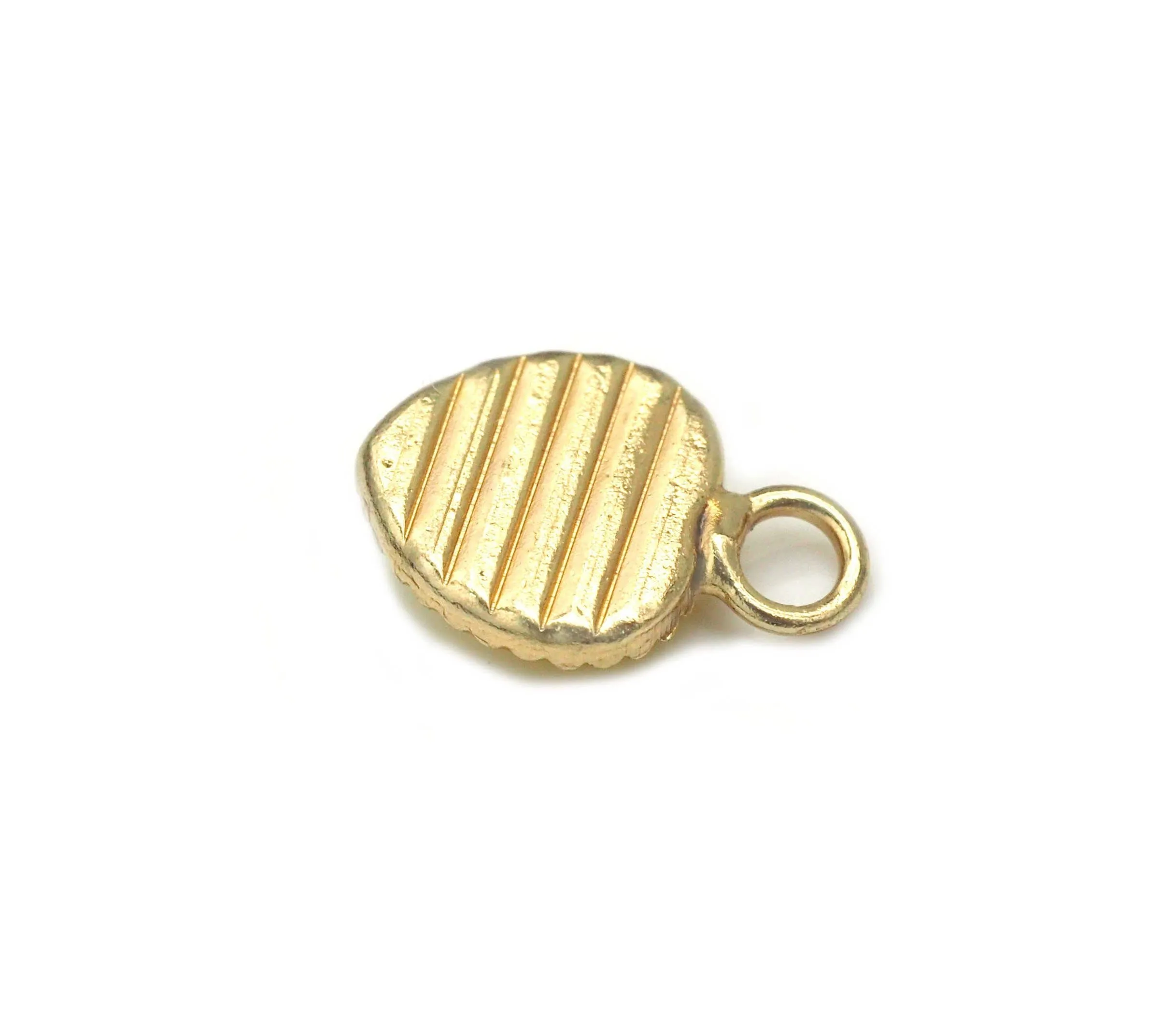 Enamel Evil Eye On Heart Pendant, Sku#B175