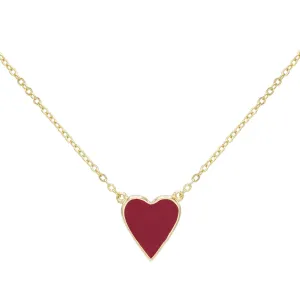 Enamel Heart Necklace