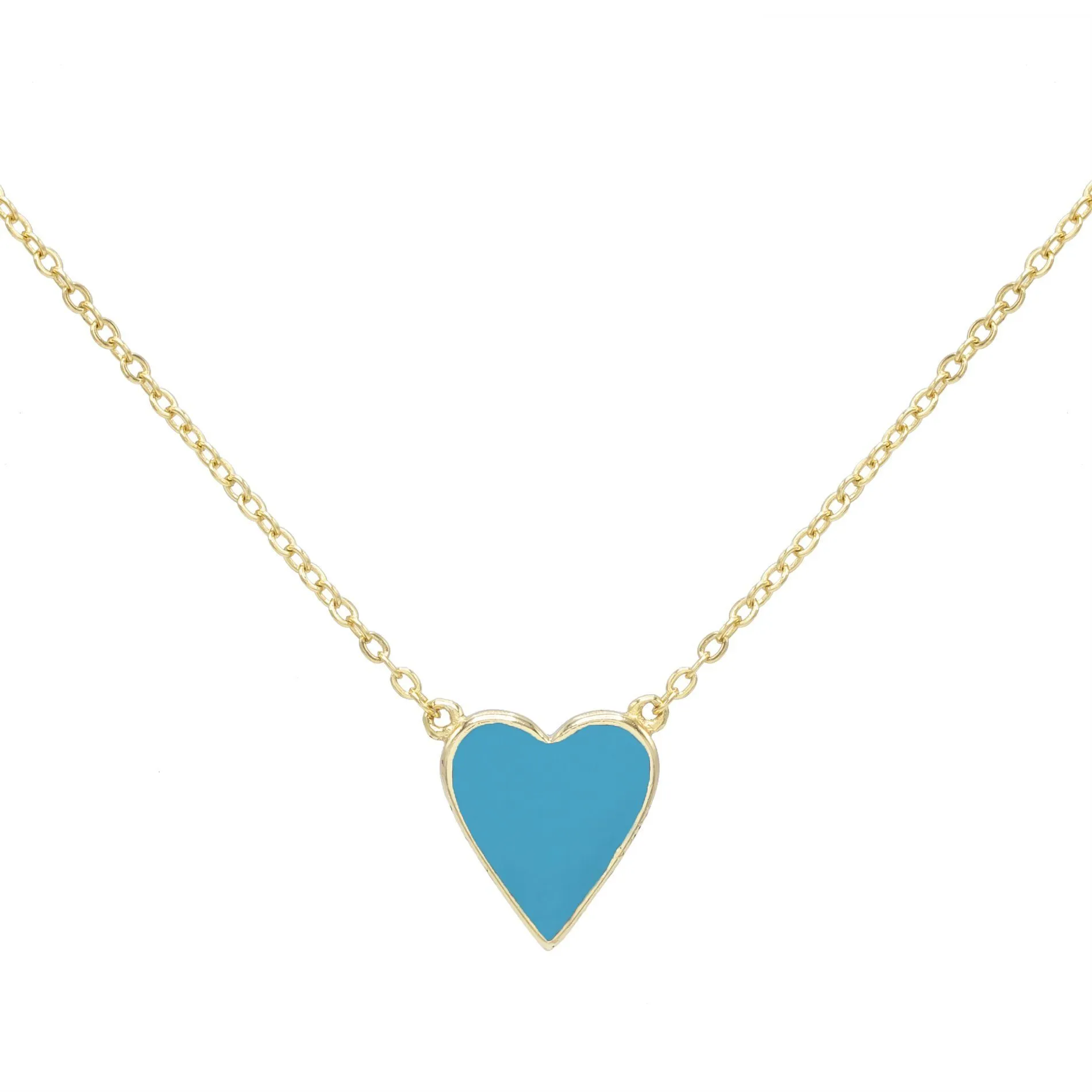 Enamel Heart Necklace