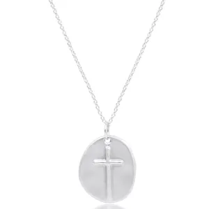 enewton - Sterling Silver - Silver Inspire Disc Necklace 16"