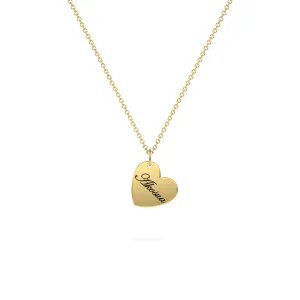 Engravable Heart Necklace