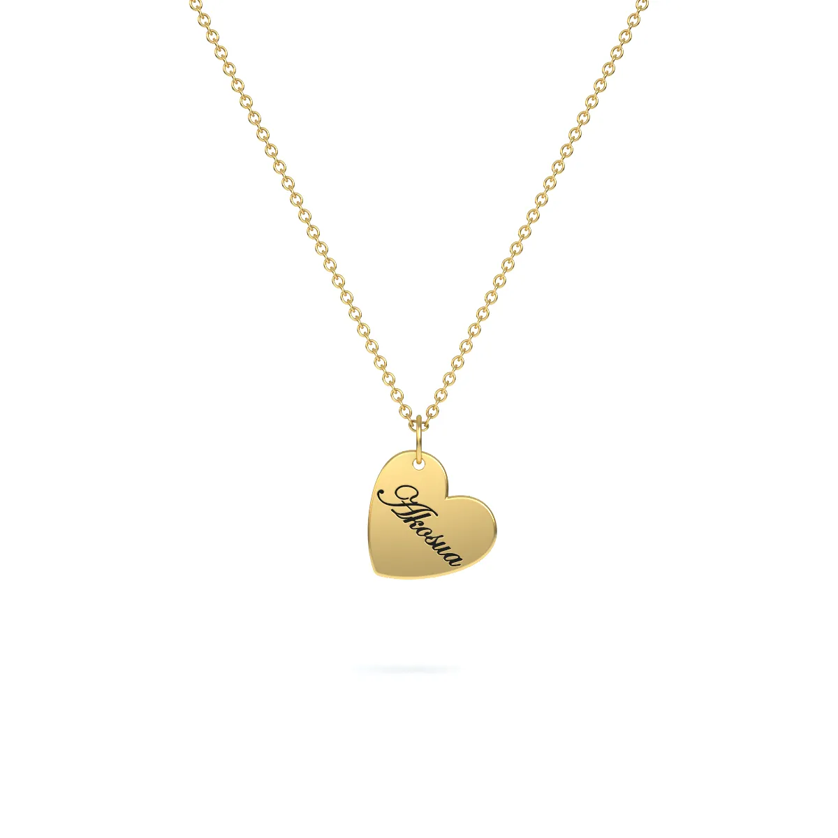 Engravable Heart Necklace