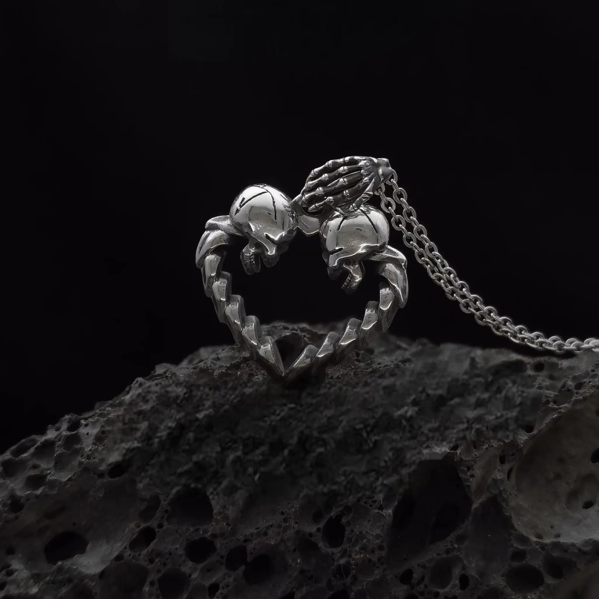 Eternal Embrace: Handcrafted Gothic Necklace