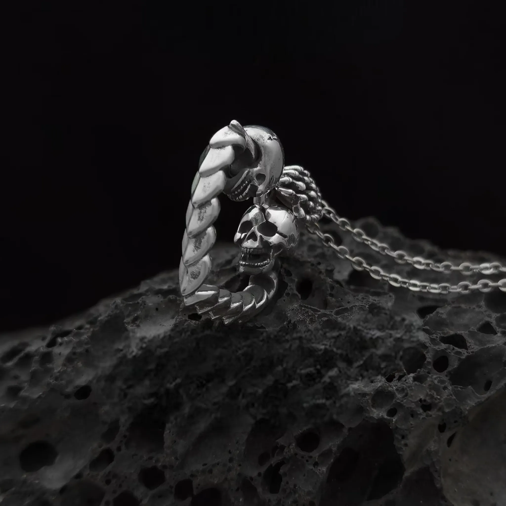 Eternal Embrace: Handcrafted Gothic Necklace