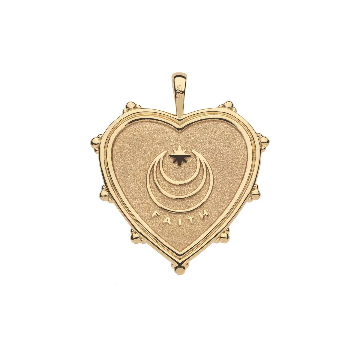 Faith JW Heart Pendant Necklace