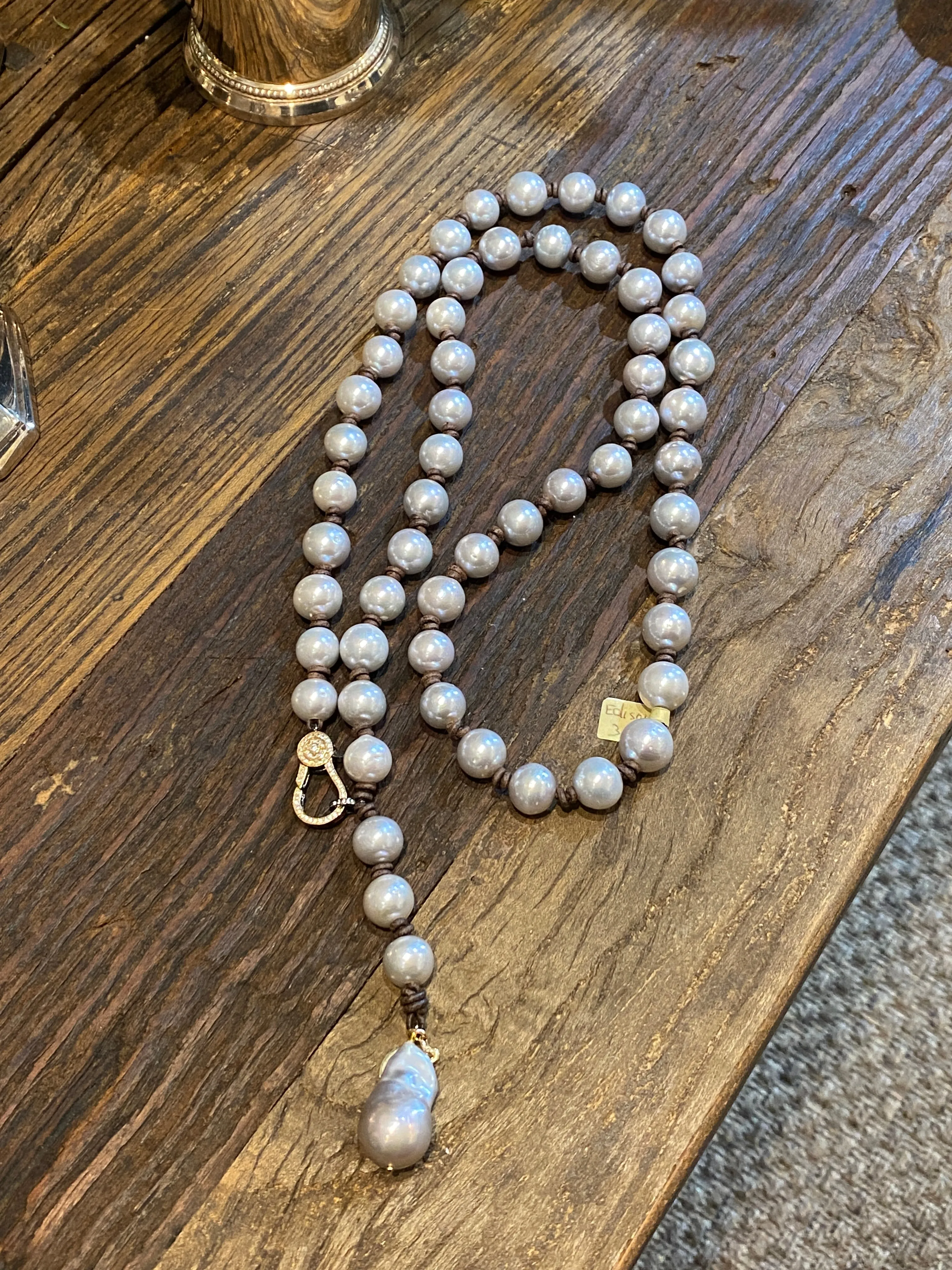 Faux Princess Edison Pearls Necklace