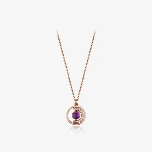 [February Birthstone] Petite D.D Gold Necklace JDRNRWS122V