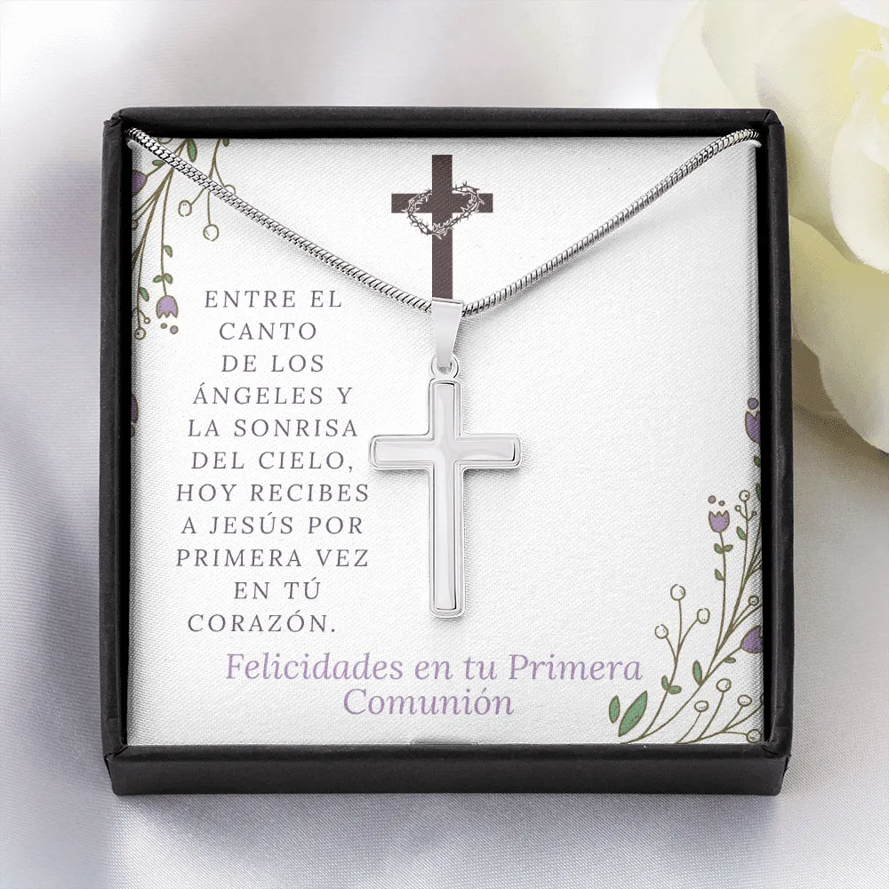 Felicidades en tu primera comunión, hoy recibes a Jesús