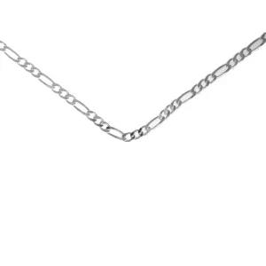 Figaro Medium Chain Sterling Silver Necklace