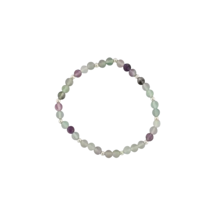 FLOURITE 4MM GEM BRACELET